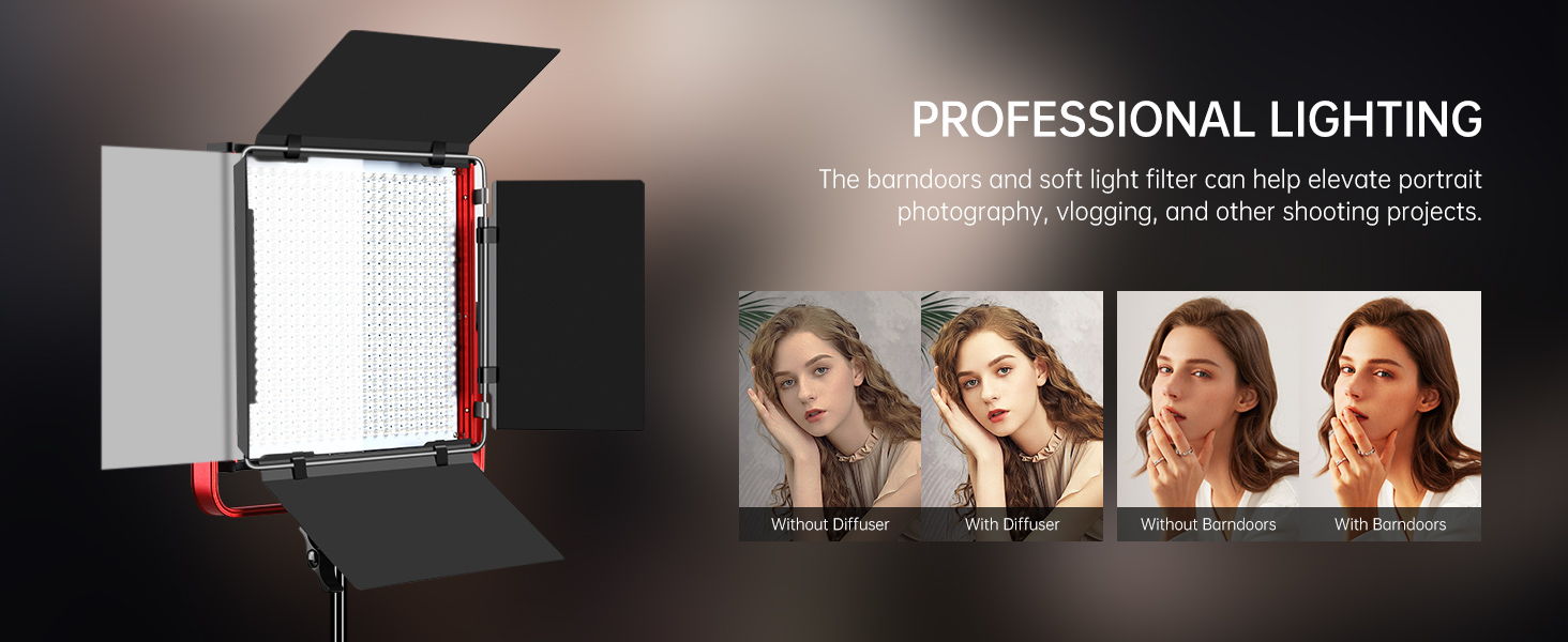gvm light, led video light, video lighting kit, photography light, studio light