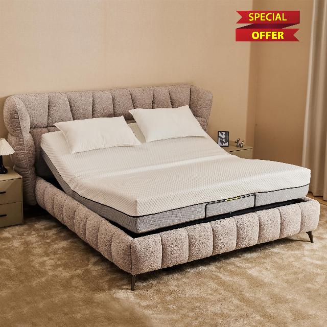 HAUSHECK King Adjustable Bed Base with Zero Gravity
