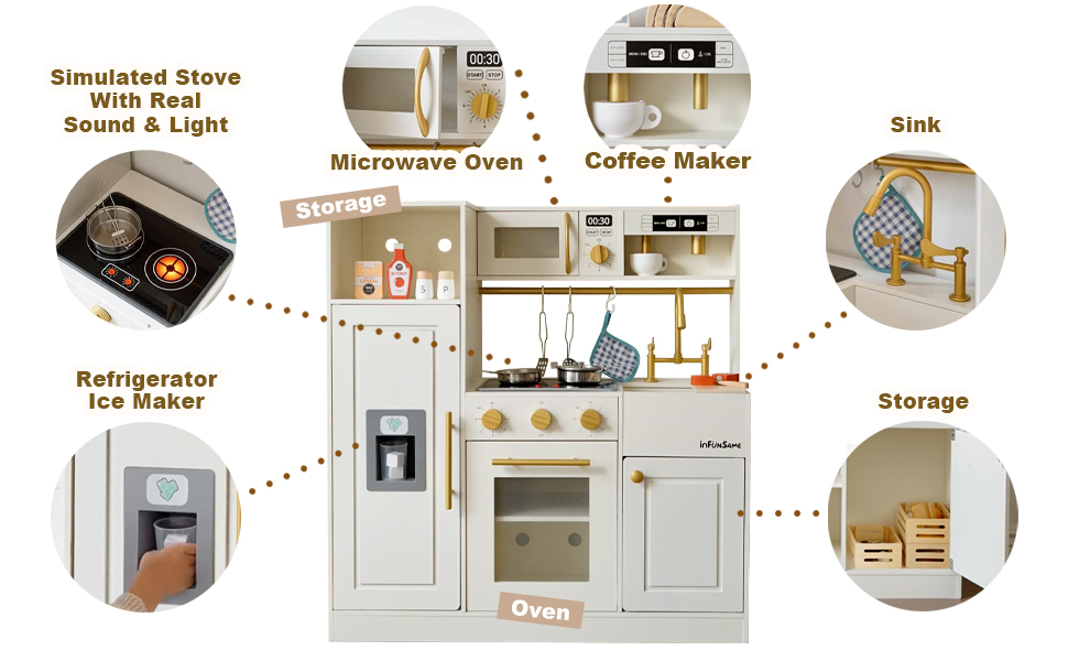kids play kitchen toy kitchen set Toddler Kitchen wooden kitchen