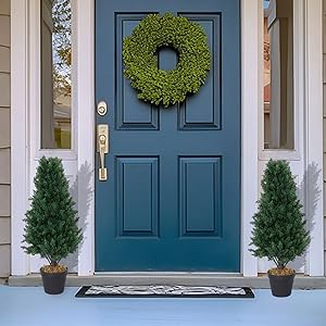 faux outdoor plants for porch