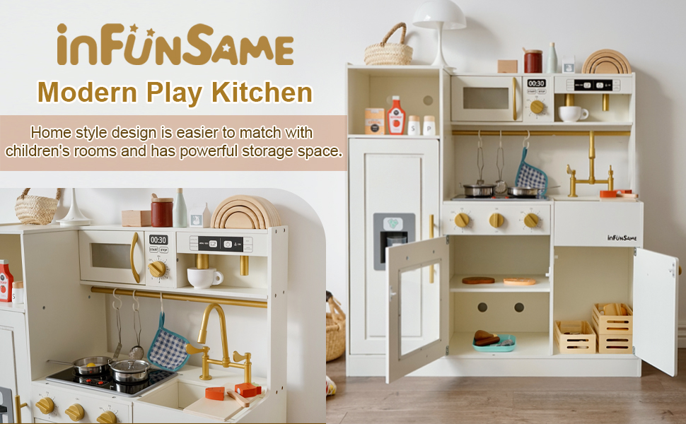 kids play kitchen toy kitchen set Toddler Kitchen wooden kitchen