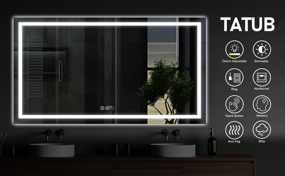 Tatub Led bathroom mirror