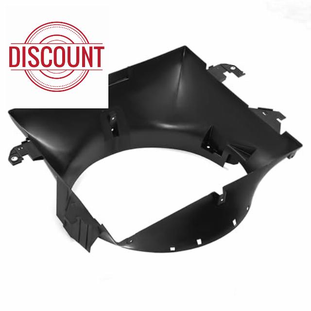 HECASA Radiator Cooling Fan Shroud Compatible with 2009-2016 Dodge Ram 1500 2500 3500 with 5.7L & 6.4L HEMI Replacement for 52126427AB CH3110130 PP Plastic Black