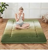 Zelladorra Japanese Floor Mattress, Futon Mattress with Portable Storage Bag, Roll Up Mattress Th...