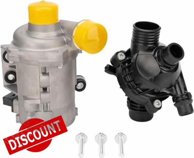 Electric Engine Water Pump and Thermostat Fit For BMW X3 Z4 X5 328i 323i 128i 528i OEM# 11517563183 11517586925…