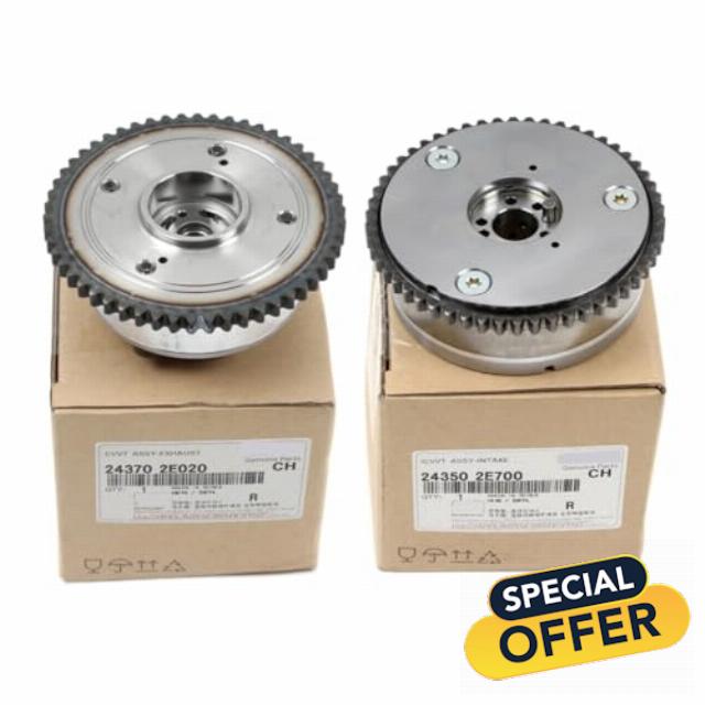 Genuine OEM 24350-2E700 & 24370-2E020 Car CVVT Assy / 243502E700 & 243702E020 Compatible with Elantra