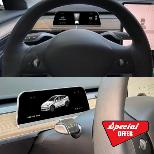 Hybrosonik Head up Display for Tesla Model Y/3 Dashboard Instrument Cluster Carplay Android auto Display Screen
