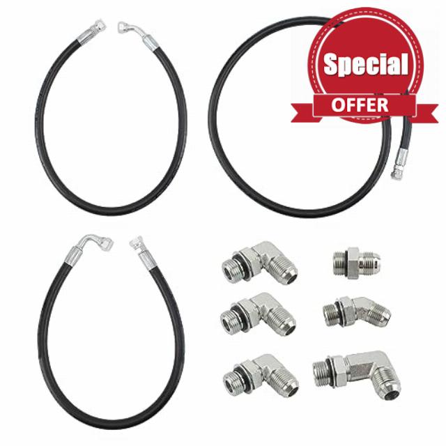 AUTOKAY Transmission Cooler Line Kit 20835127 with Adapter for Chevy Silverado 2500 3500 6.6L for GMC Sierra 2500 3500 20759971 20835125 20835123