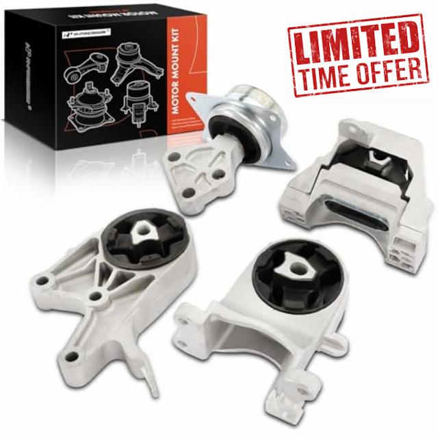 A-Premium Engine Motor Mount and Transmission Mount Kit Compatible with Chevrolet Malibu 2009 2010 2011 2012 2.4L