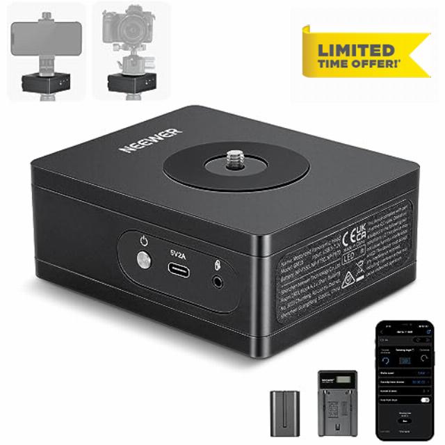 NEEWER GM16 Motorized Tripod Pan Head with APP Control