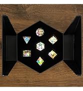 Metal dnd dice set orange copper rose gold premium