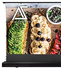 Akia floor electric motorized remote control rising front projector screen home office