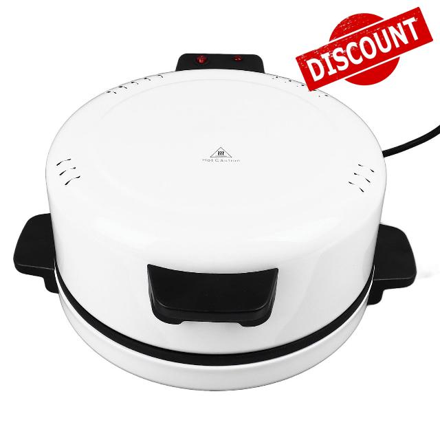 Syrisora 2000W Electric Pizza Oven Outdoor Indoor Portable 12 Inch Countertop Pizza Maker Steak Machine Toaster (US Plug 110V)