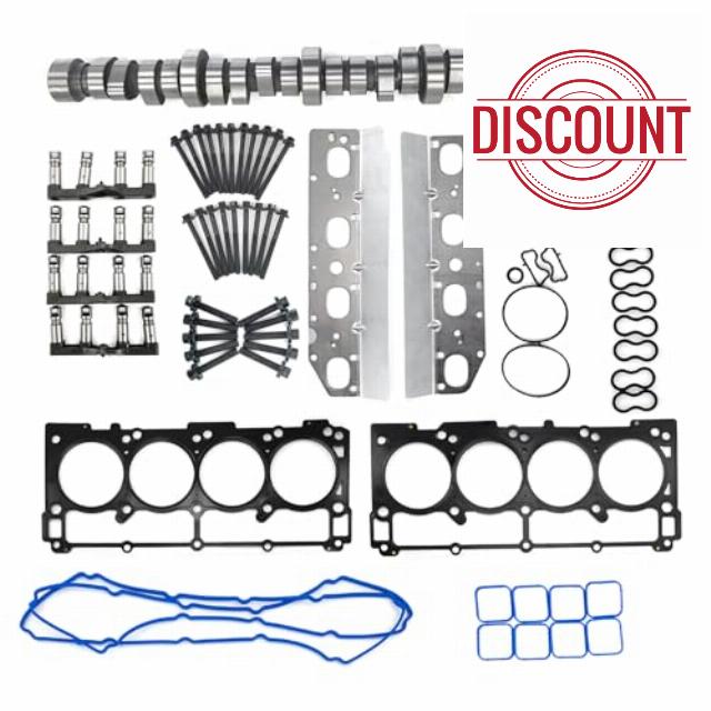 5.7 Hemi MDS Camshaft and lifters Kit With Engine Head Gaskets kit Fit for 09-16 Dodge Ram 1500 09-21 Durango Charger Challenger Chrysler-300 J-EEP Grand Cherokee Commander 53022372AA