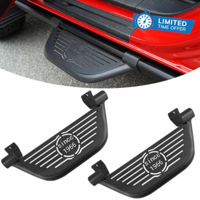 Pair Side Steps Compatible with 2021-2024 Ford Bronco 2 Door 4 Door (Bronco with Factory Rock Rails)