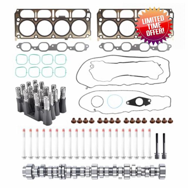 SUSUCAR NON AFM DOD Disable Camshaft Lifter Kit 5.3 Head Gasket Set for 2014-2021 GM Chevrolet Gen V L83 5.3L Engine