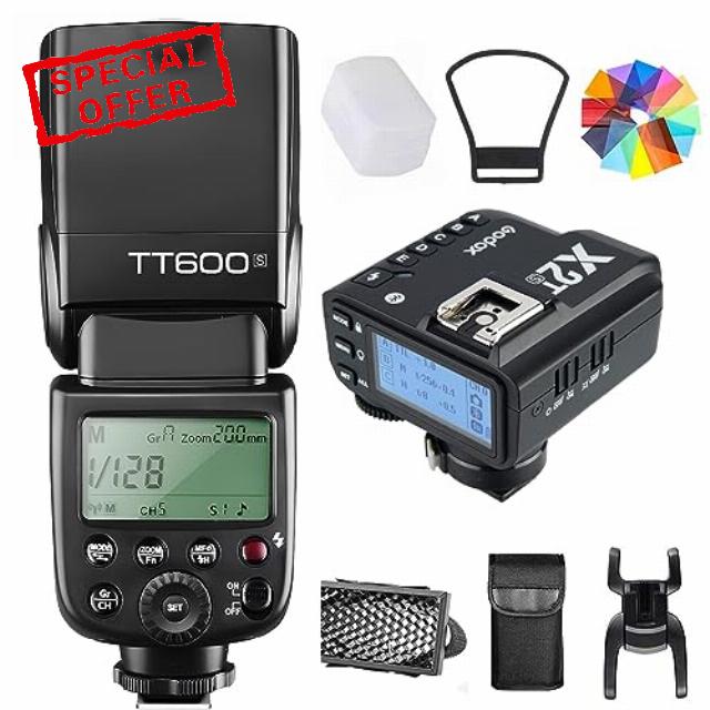 GODOX TT600S Camera Flash Speedlite with Godox Flash Trigger X2T-S for Sony Cameras