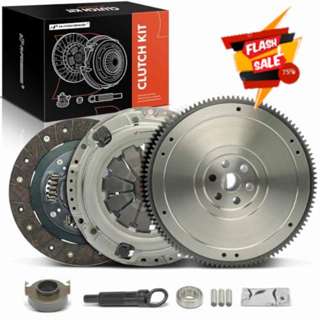 A-Premium Transmission Clutch Kit with Flywheel Compatible with Honda Civic 2001 2002 2003 2004 2005 1.7L