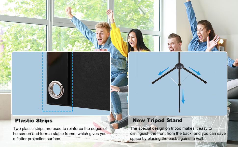 projector screen with stand