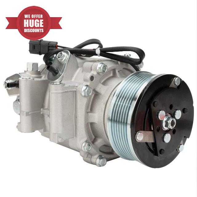 AC Compressor Compatible with 2006-2011 Honda Civic 1.8L Air Conditioner Compressor w/Clutch w/ 3-Pin Connector GAP Replace# 38800RNAA01