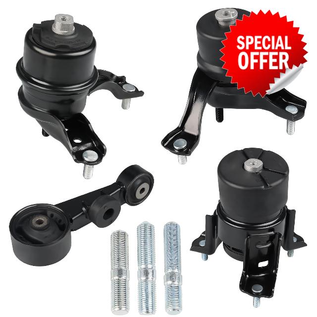 JDMON 4Pcs Engine Mount Trans Motor Replacement for Toyota Sienna 3.5L AWD 2007 2008 2009 2010 Compatible with A4239HY
