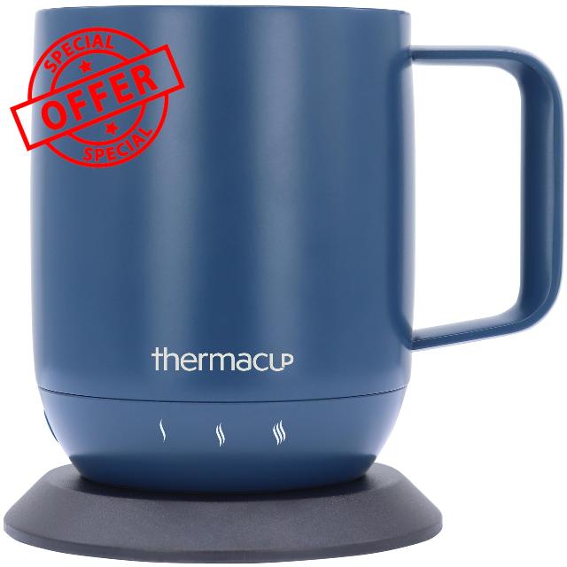 Thermacup Premium Self-Heating Coffee Mug with Lid