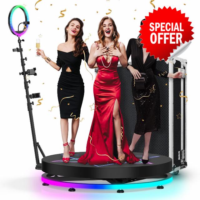 MBOBAO 360 Photo Booth Machine for Parties