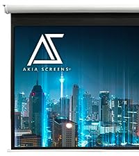 Akia electric motorized wall ceiling remote control drop dwon front projector screen