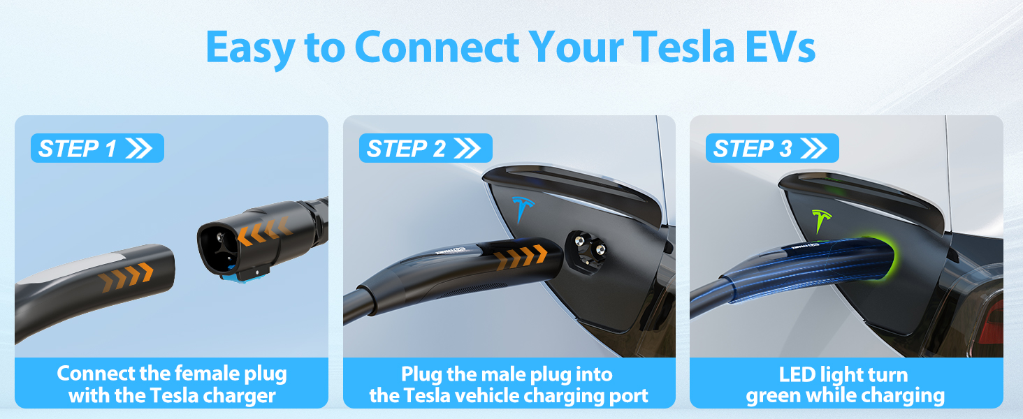 tesla charger extension cable