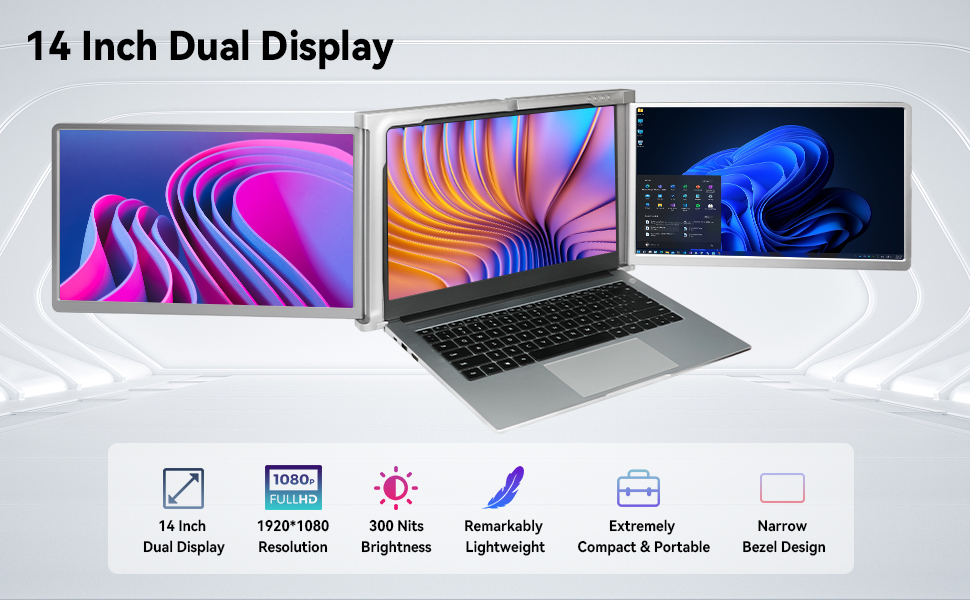 Cihysul Triple Laptop Screen Extender