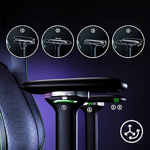 Leather comfortable durableRazer Iskur V2 Gaming Ergonomic computer desk chair cushion video game