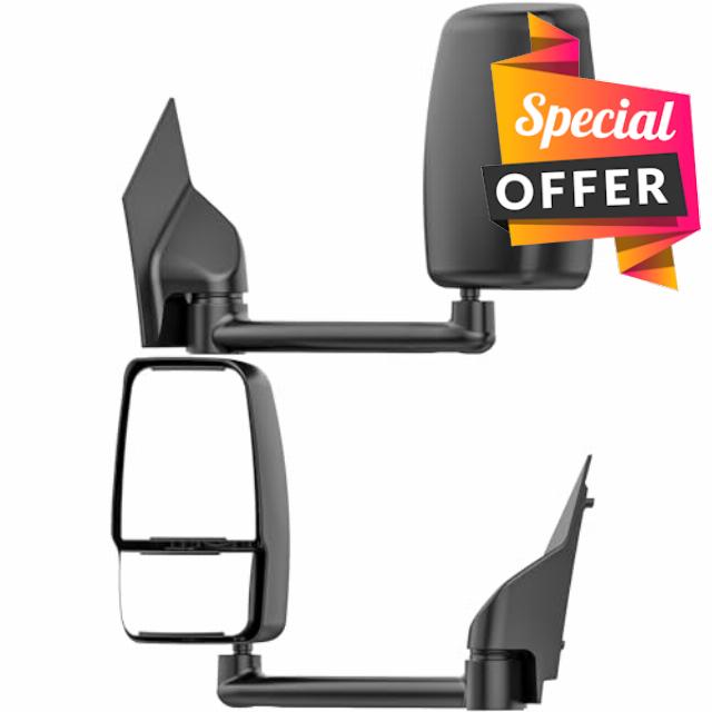 Tow Mirrors Compatible with Chevy Express GMC Savana 2003-2019 1500 2500 3500