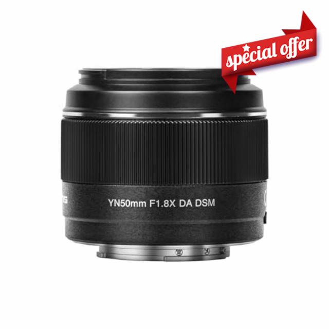 YN50mm F1.8X DA DSM Fujifilm XF Mount Autofocus Mirrorless Lens F1.8 Large Apreture Fuji XF APS-C Portrait Lens for Fuji Fujifilm X-Mount X-T3 X-T2 X-H1 X20 X-T30 X-T20