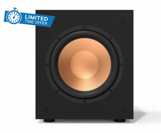 KLIPSCH KD-10SW 10" Front Firing KD Series Sub with Built-in Digital Amp with an Additional 1 Year Coverage (2021)