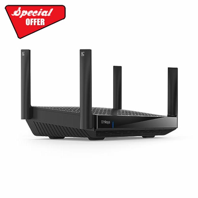 Linksys WiFi Mesh 6E Tri-Band Router | Fast and Reliable speeds | Connect 55+ Devices | Coverage of 2