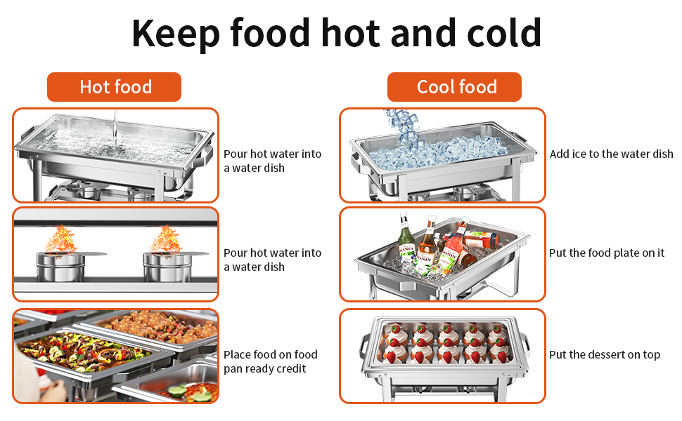 chafing dish buffet set 9.5qt