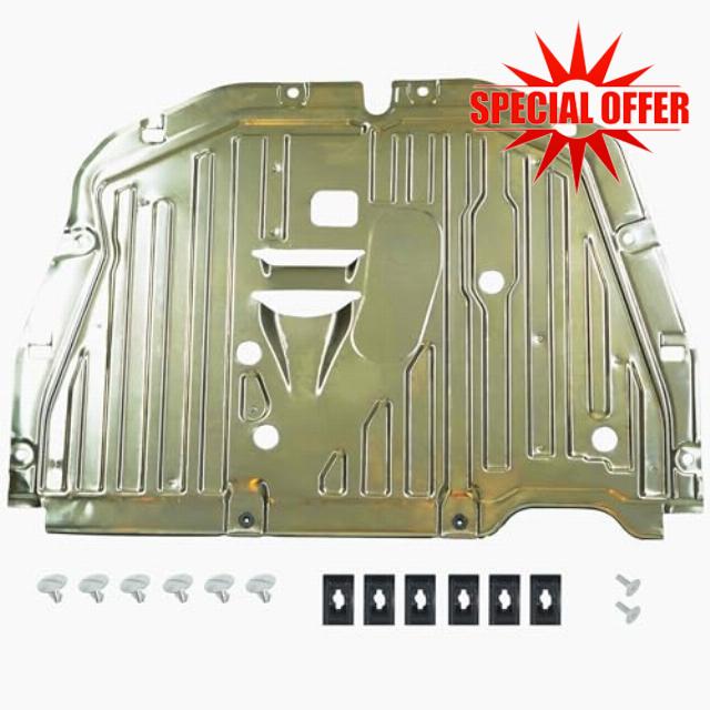 Runfider 1 pcs Al-mg Alloy Engine Splash Guard Under Car Shield Cover Board 74110-TBA-A00 90674-TY2-A01 Compatible with Honda Civic 2016 2017 2018 2019 2020