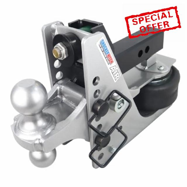 Shocker Streamline 10K Aluminum Air Hitch with Combo Ball Mount (2" & 2-5/16" Balls)