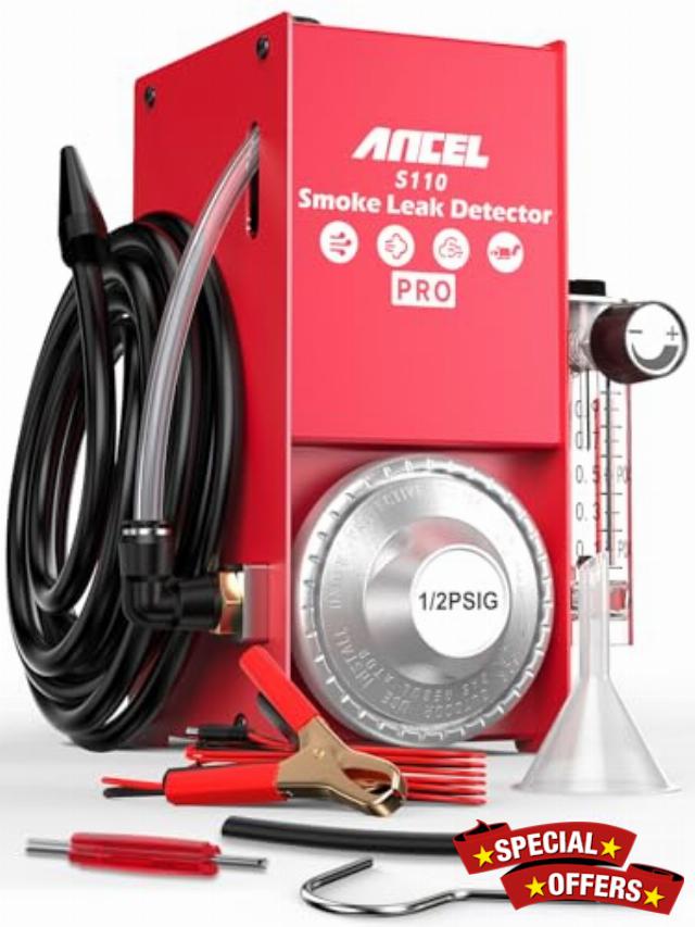 ANCEL S110 Pro Automotive Smoke Machine with Air Pump