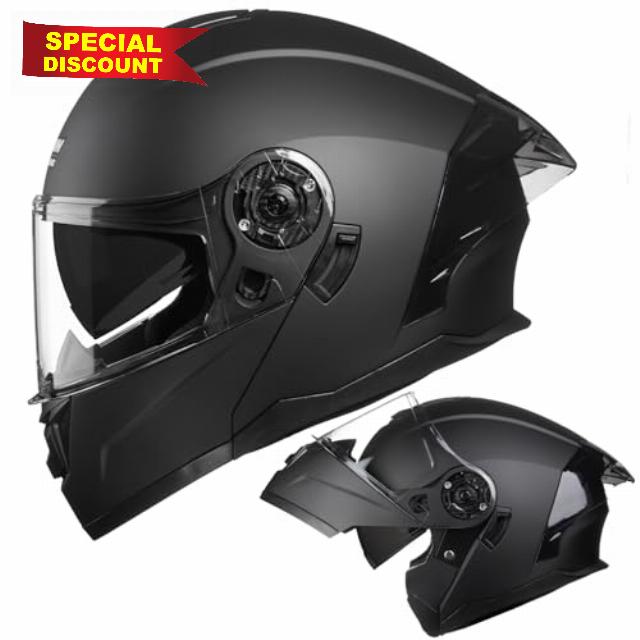 Crown Racing Motorcycle Modular Full Face Helmet DOT Flip up Dual Visor DOT Approved Aldult Helmets FL900