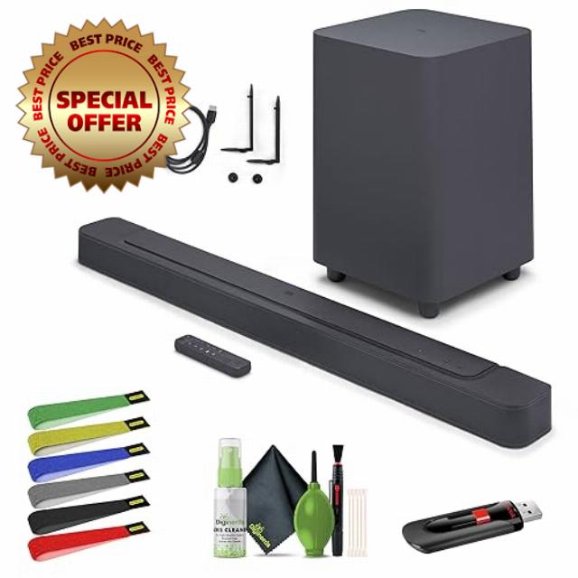 JBL Bar 500 Soundbar for TV with Wireless Subwoofer MultiBeam and Dolby Atmos Sound bar 5.1 Channel