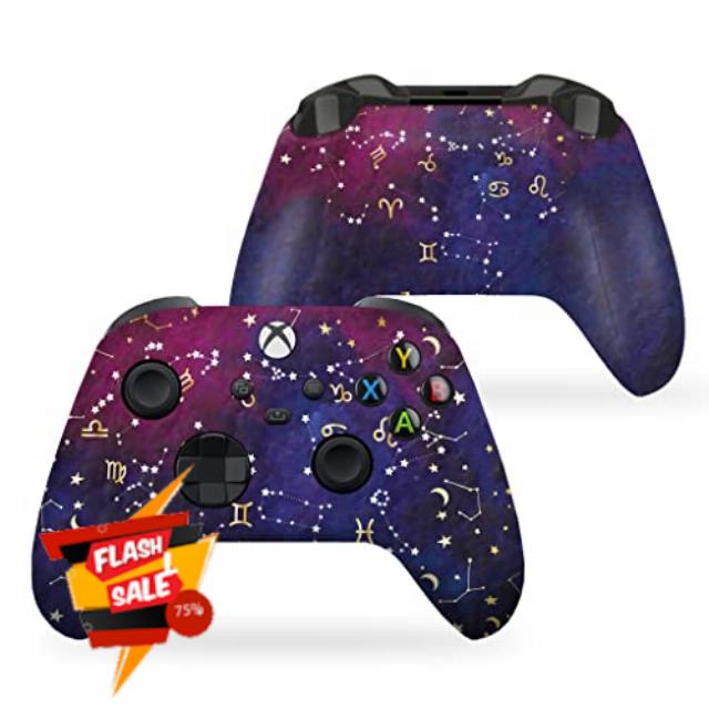 DreamController Zodiac Constellation Custom X-box Controller Wireless compatible with X-box One/X-box Series X/S Proudly Customized in USA with Permanent HYDRO-DIP Printing (NOT JUST A SKIN)