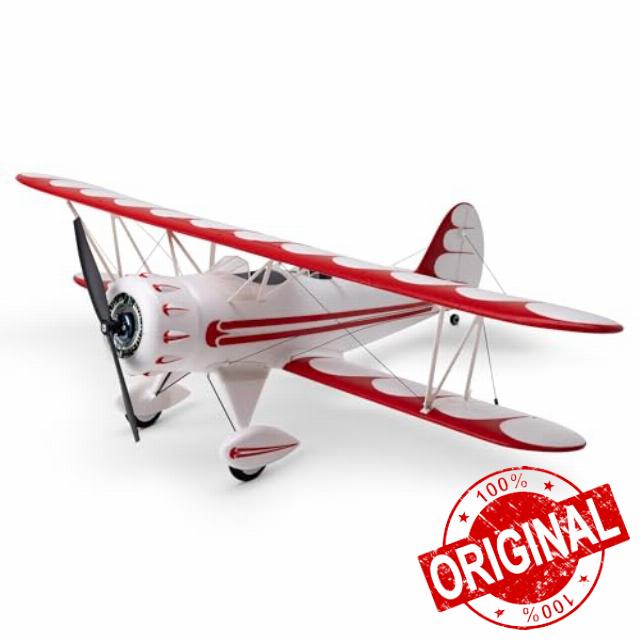 E-flite RC Airplane UMX WACO White BNF Basic Transmitter Battery and Charger Not Included with AS3X & Safe EFLU53550