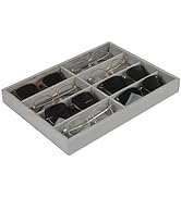 HofferRuffer Faux Leather Valet Tray for Gift,Nightstand Organizer Decorative Dresser Tray Box wi...