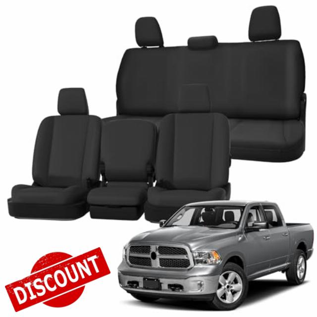 Kistrba Seat Covers Compatible with 2013-2018 Dodge Ram 1500 2500 3500 & 2019-2021 Classic Dodge Ram Crew Cab Front & Back Seat