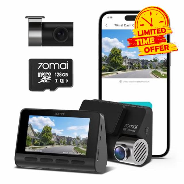 70mai True 4K Dash Cam A800S with Sony IMX415