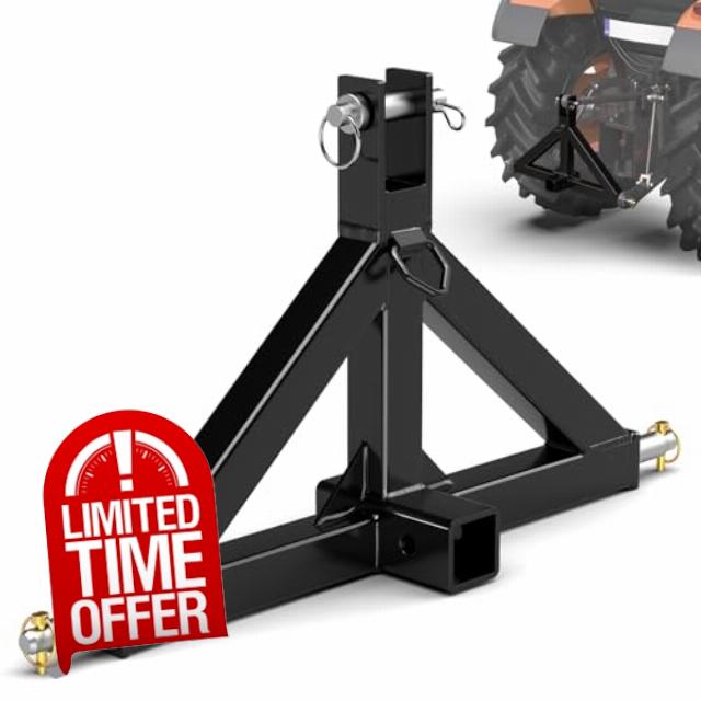 Sulythw 3 Point Trailer Hitch Receiver Quick Hitch Compatible Category 1 Tractors