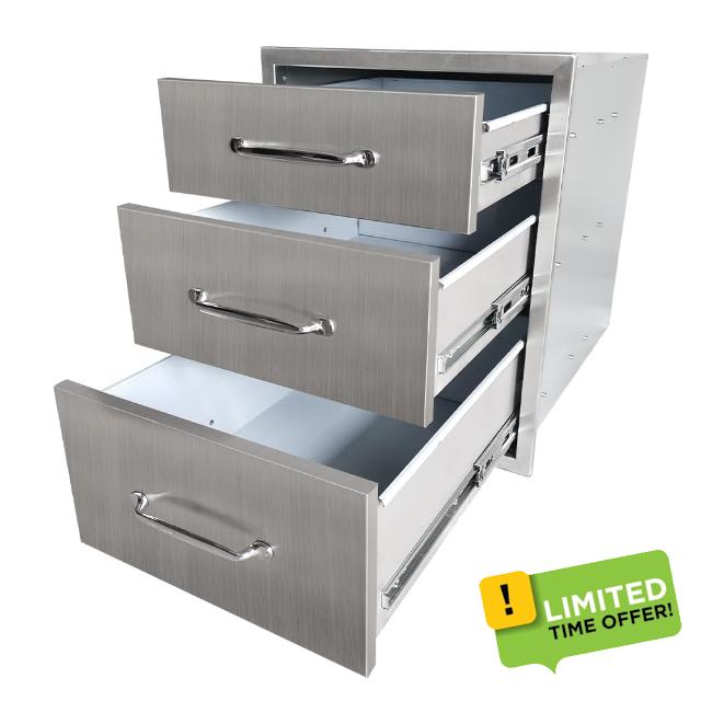 Garvee 18 x 23 Inch Outdoor Kitchen Drawers