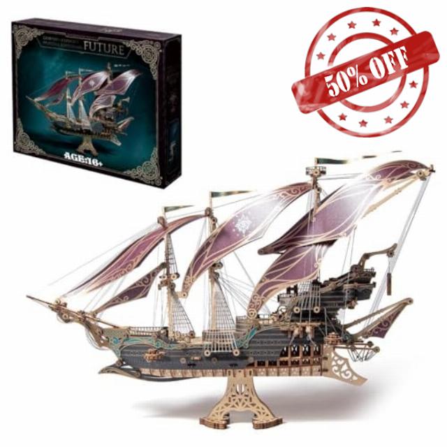 MINDEN 3D Wooden Puzzle Ship