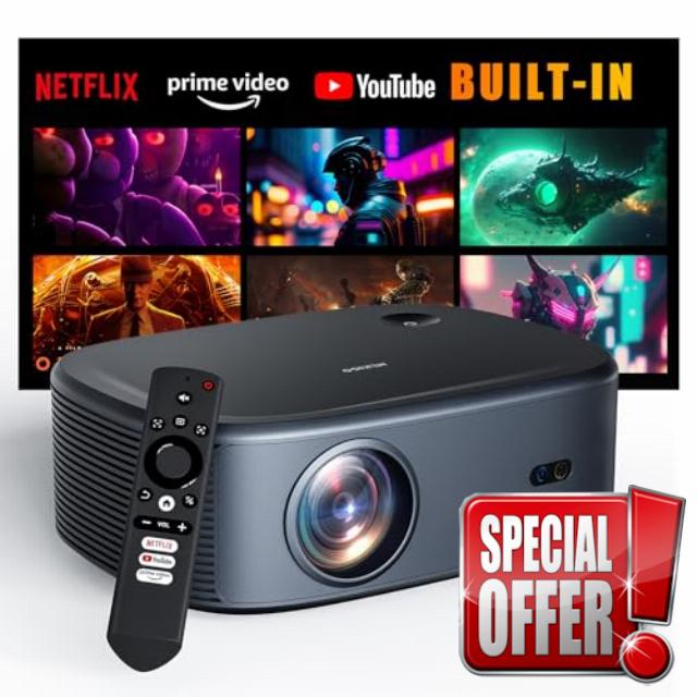 NexiGo Outdoor Netflix Projector